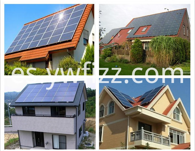 Sistema de generación de energía solar en la azotea. Rooftop solar power generation system
